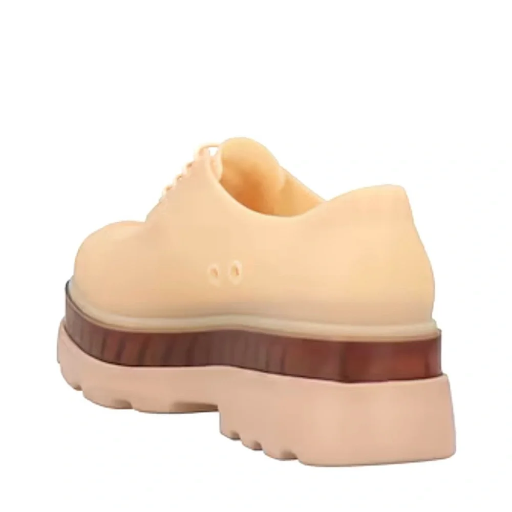 Melissa Laced Shifter Translucent Beige Platform Sneakers Sz 7 EUC! - Picture 4 of 4